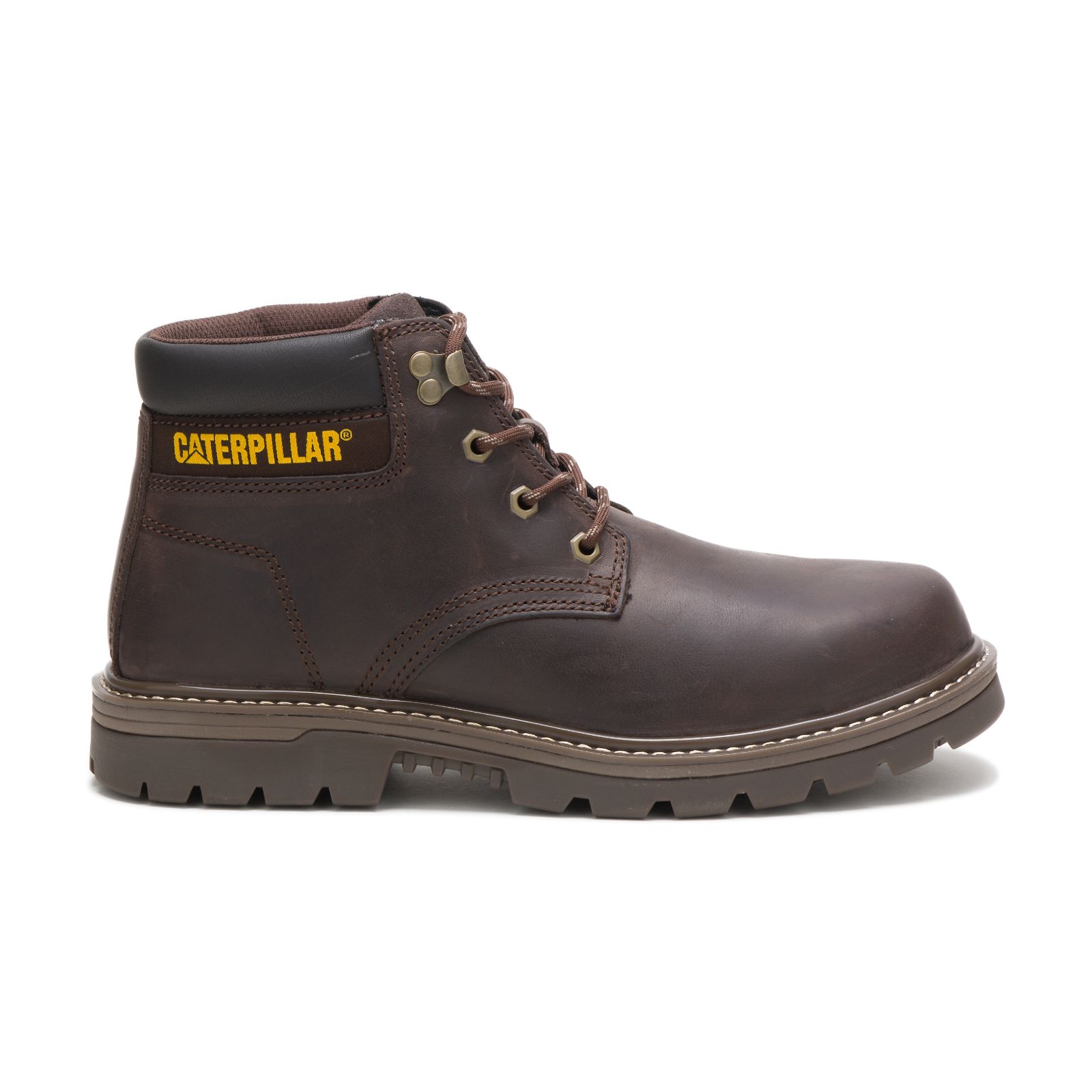 Caterpillar Outbase Steel Toe Philippines - Mens Work Boots - Coffee 37961RSWL